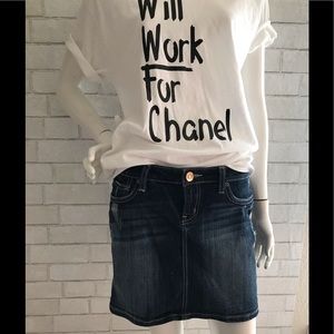 Vigoss denim mini skirt